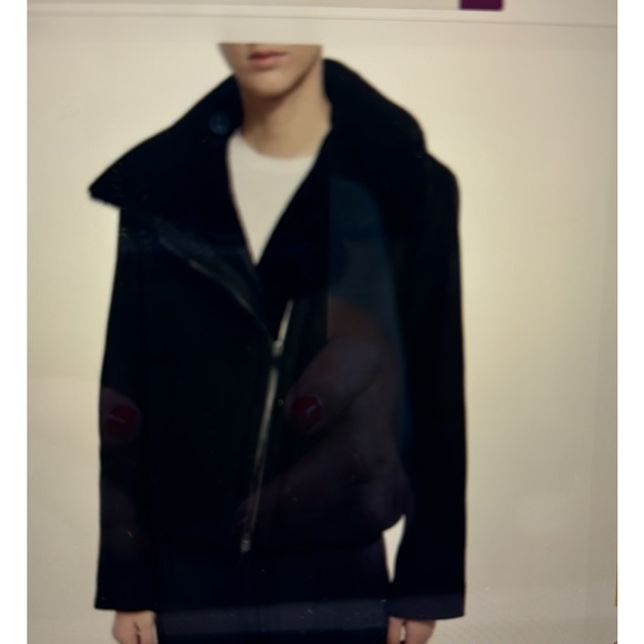 Vince Shearling and Wool Jacket - Picture 4 of 15